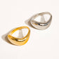Wavy Band Ring in Gold