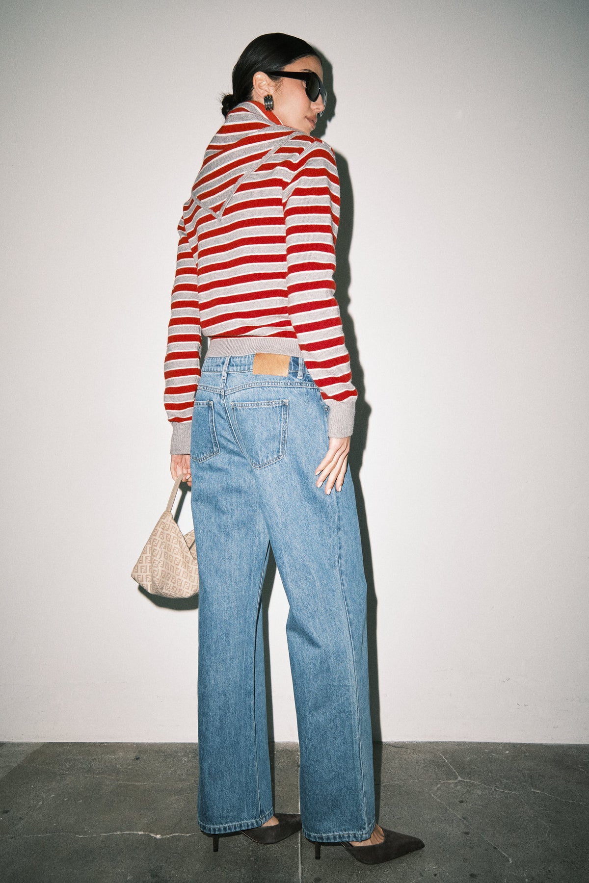 Lana Scarf Stripe Cardigan
