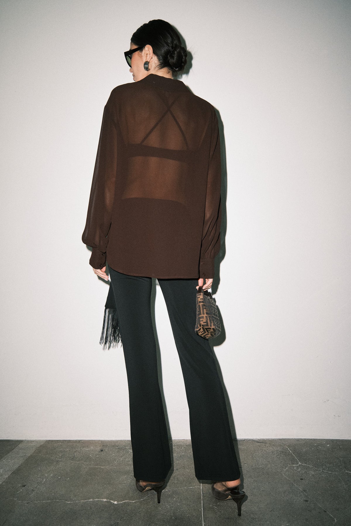 Miranda Sheer Button Up
