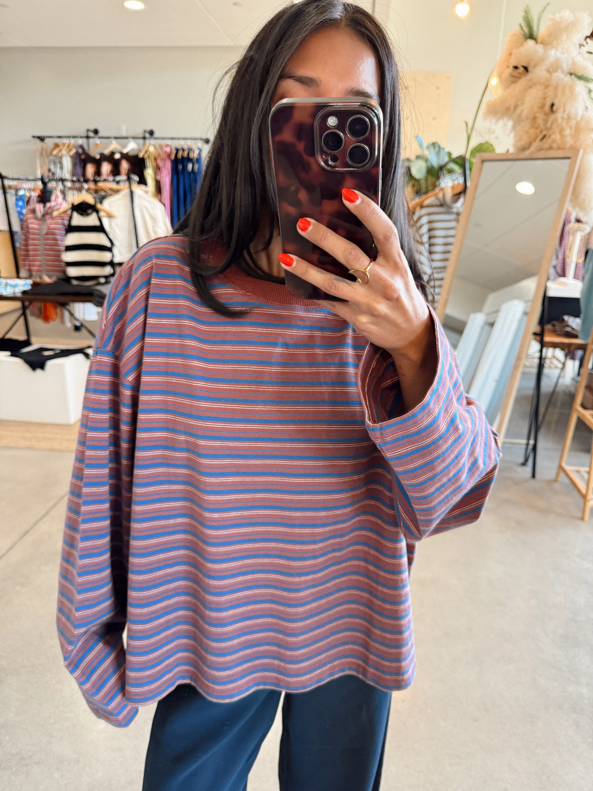 Ruth Stripe Long Sleeve Top