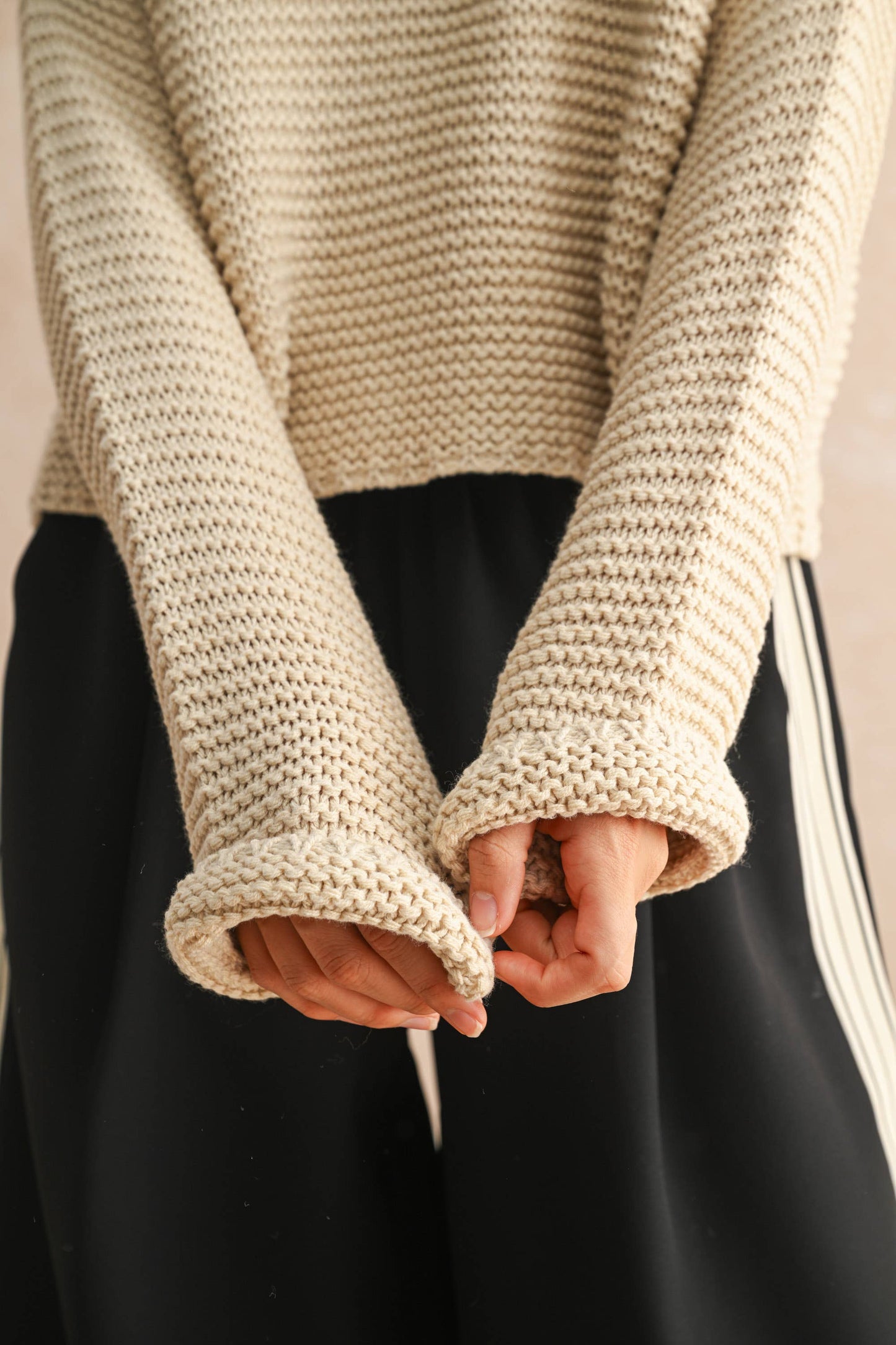Essential Knit Sweater in Cream