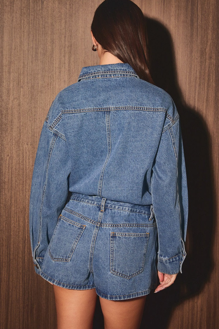 Lainey Denim Romper