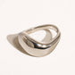 Wavy Band Ring in Silver