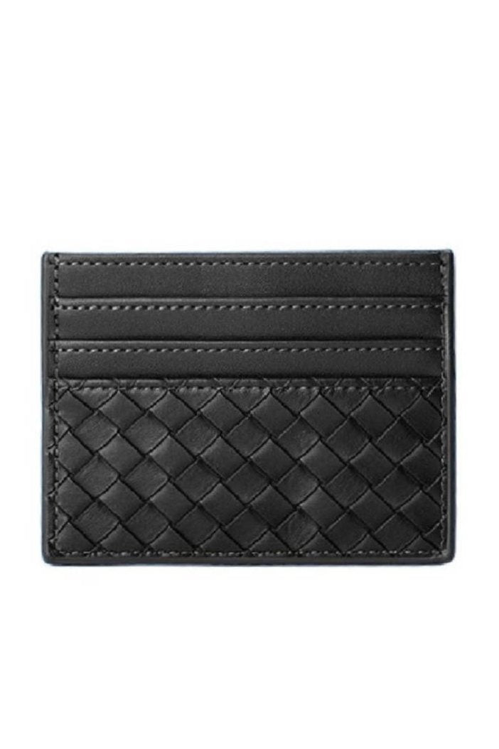 Woven Card Holder Black