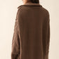 Reagan Sweater Dress in Espresso