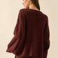 Belinda Oversized Sweater in Plum
