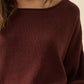 Belinda Oversized Sweater in Plum