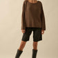 Belinda Oversized Sweater in Brown