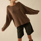 Belinda Oversized Sweater in Brown