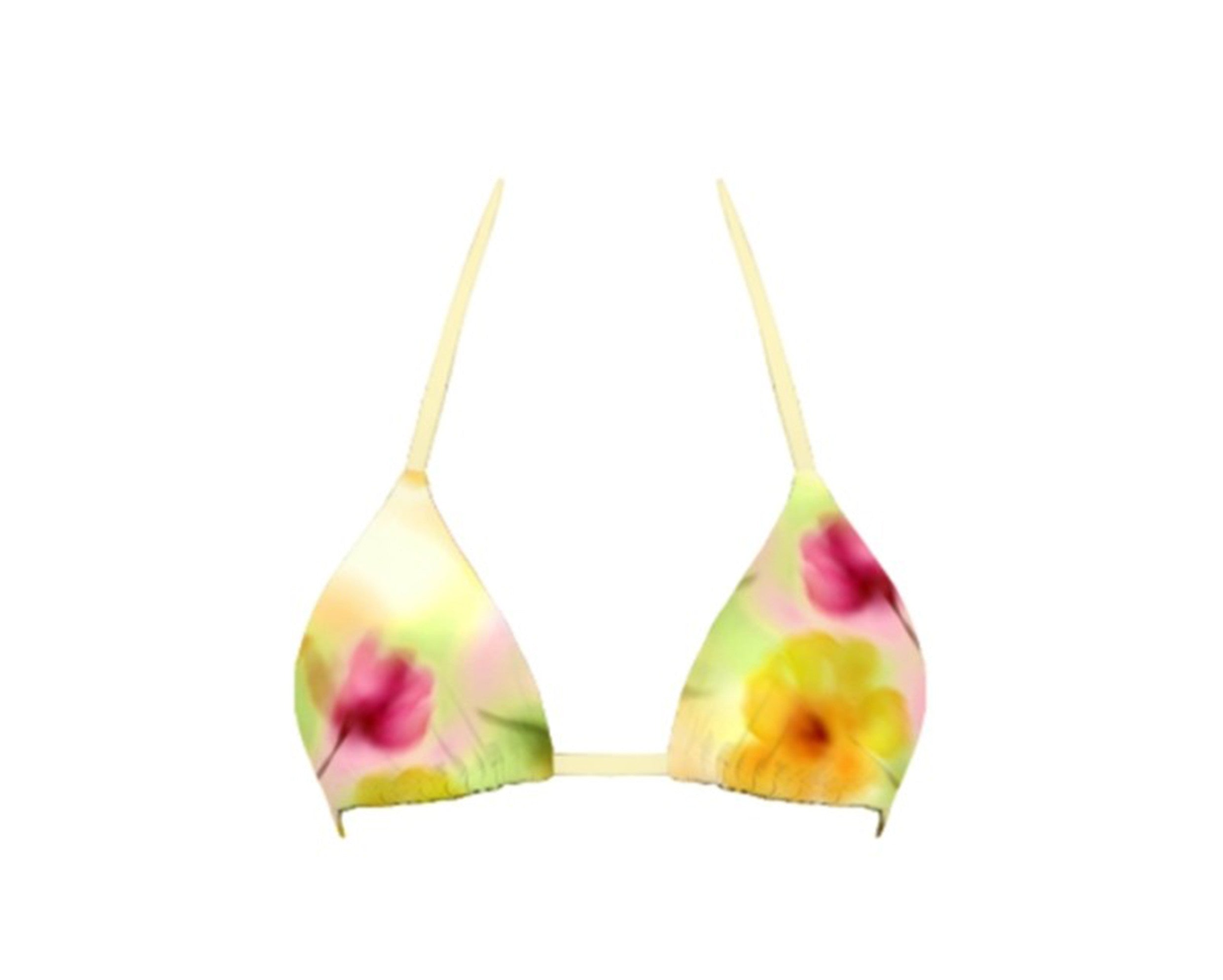 Floral Sunset Bikini Top