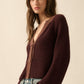 Kendall Cardigan in Burgundy