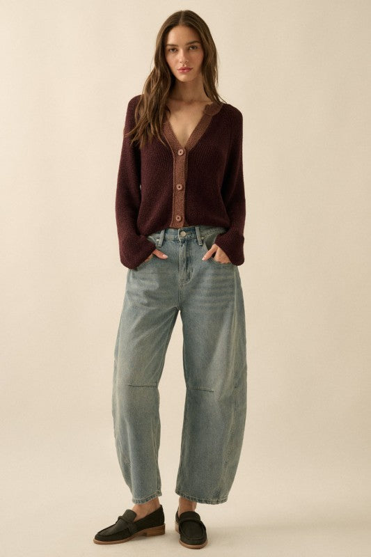 Kendall Cardigan in Burgundy