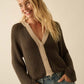 Kendall Cardigan in Charcoal Brown