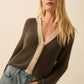 Kendall Cardigan in Charcoal Brown