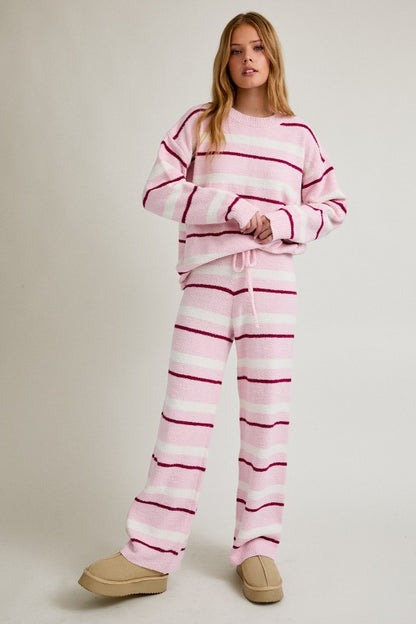 Heidi Pink Stripe Pants