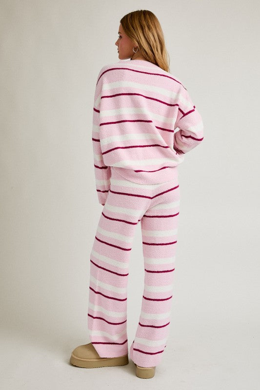 Heidi Pink Stripe Pants