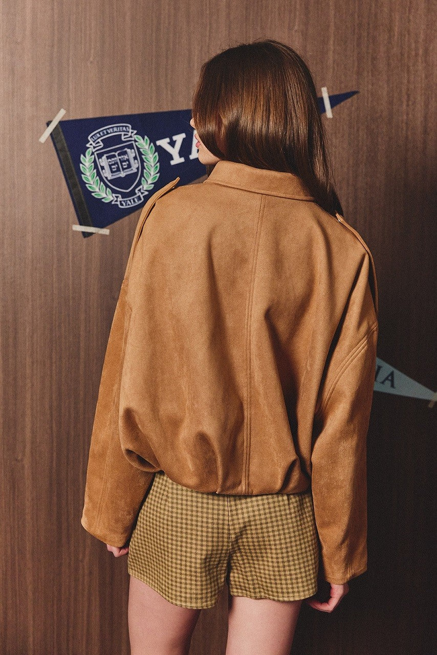 Kassidy Suede Bomber Jacket