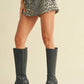 Jade Leopard Mini Skirt