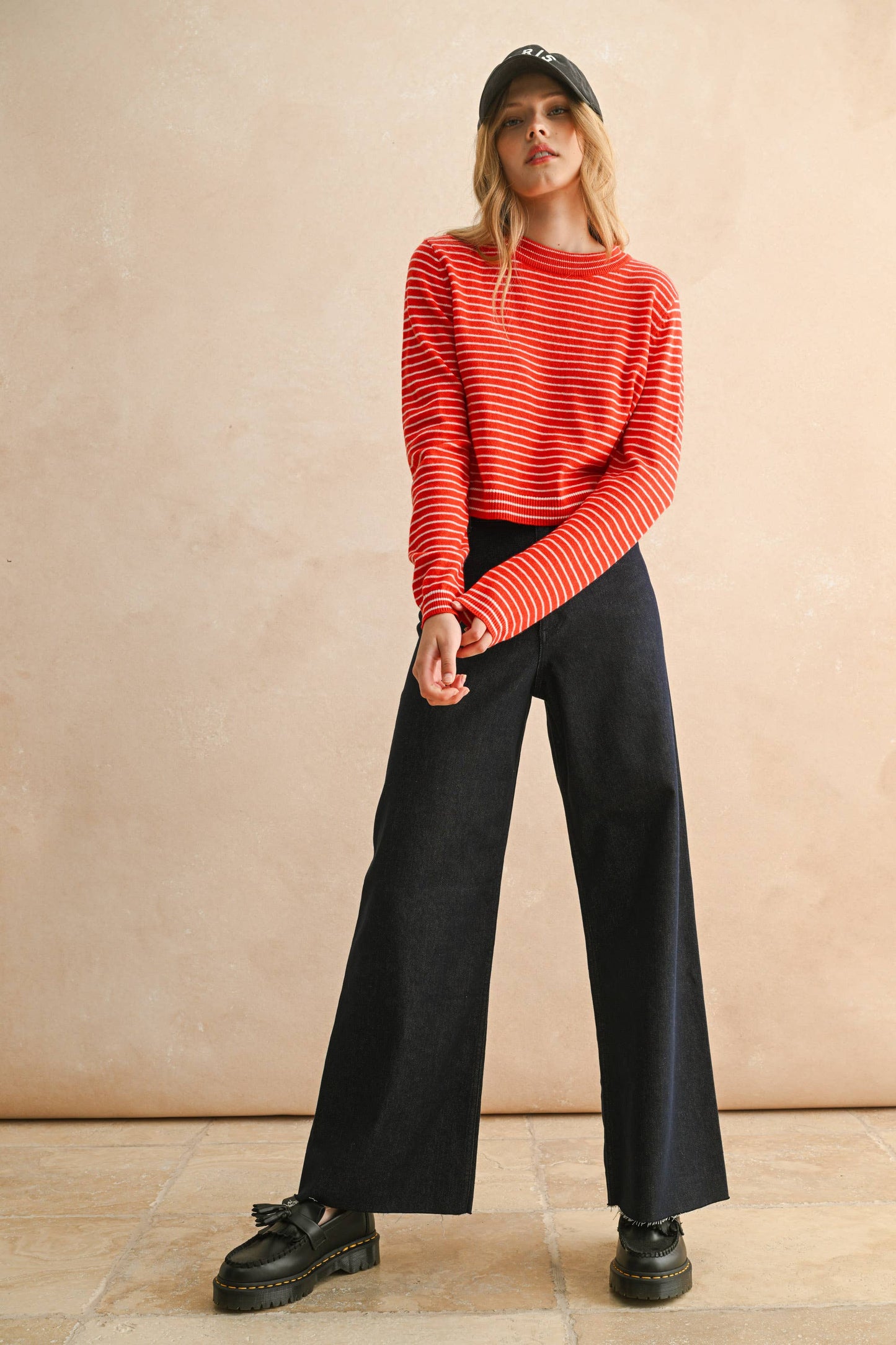 Felicia Sweater Stripe Top