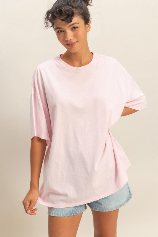 Oversized Tshirt in Light Pink