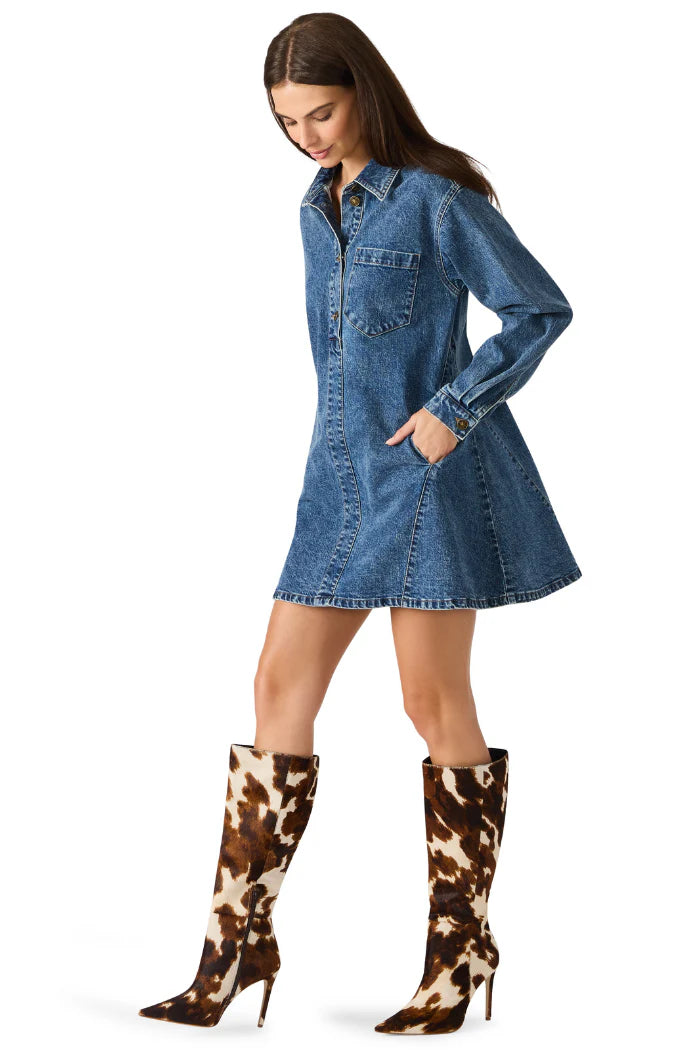 Edith Demin Dress | Steve Madden