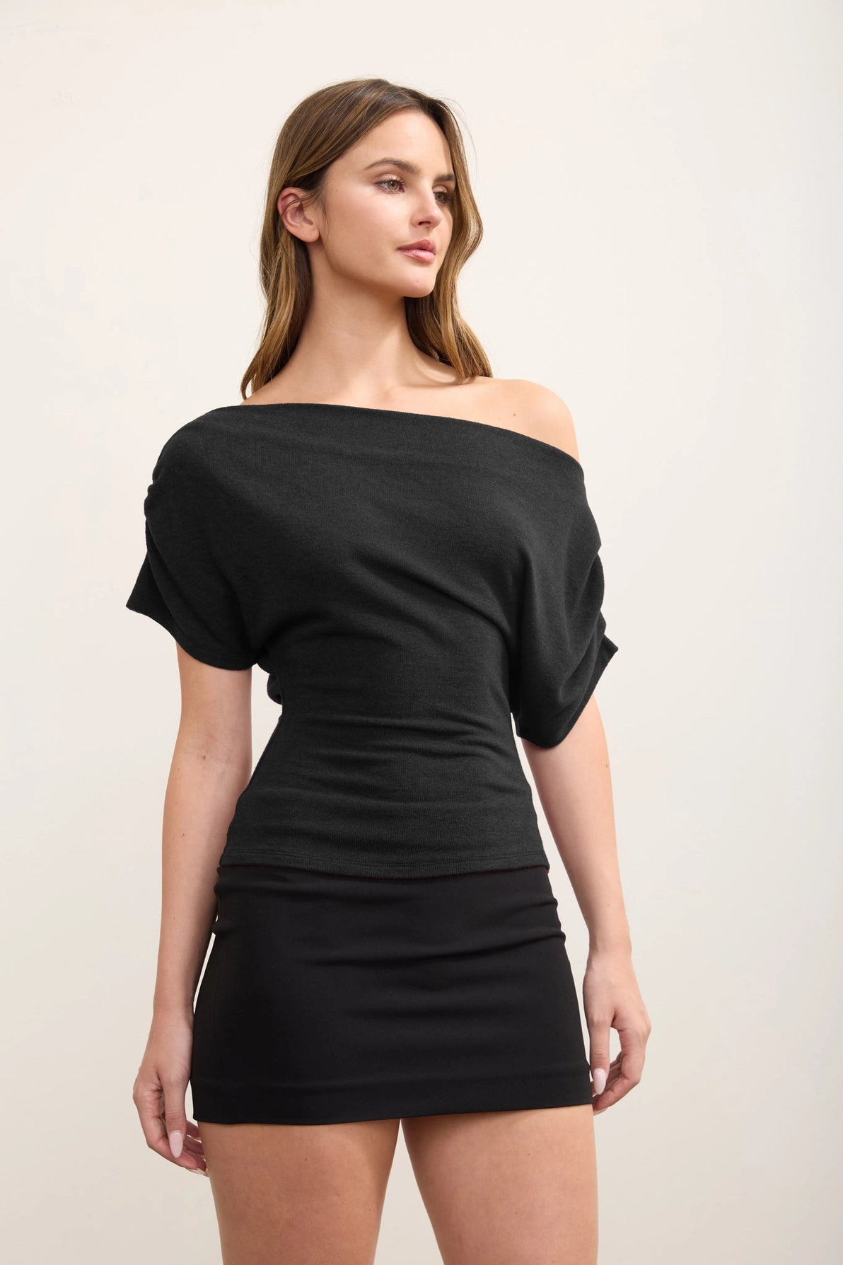 Jalissa Off Shoulder Top in Black