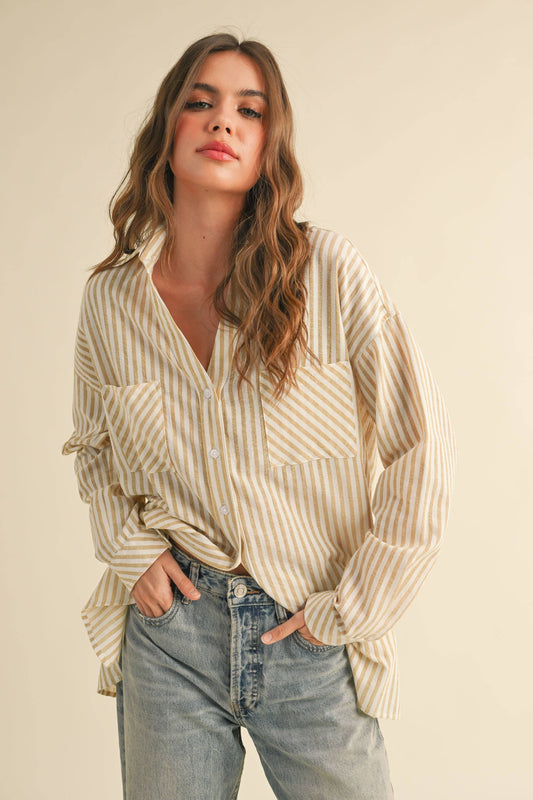 Mustard Button Down