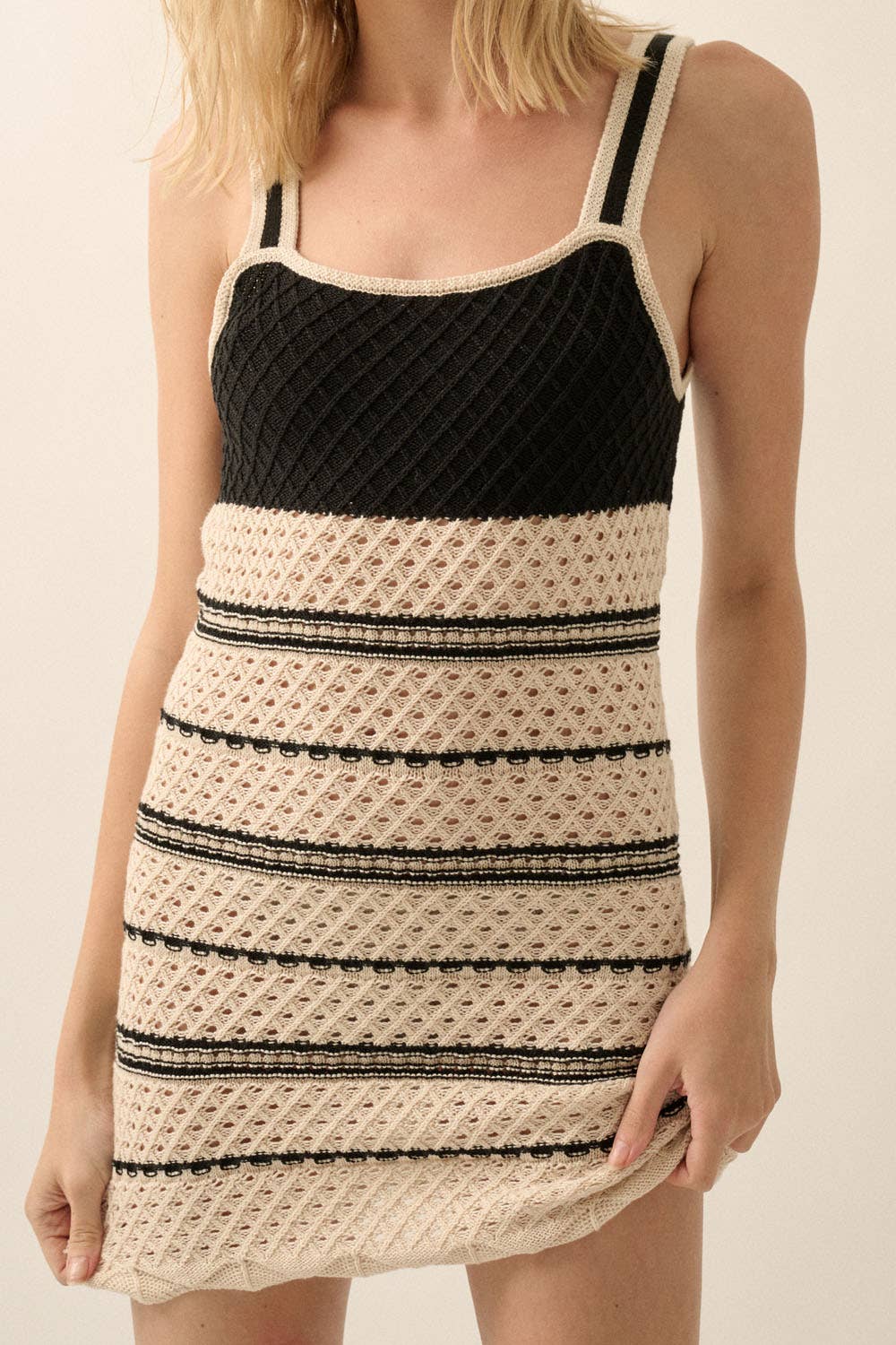 Crochet Stripe Dress