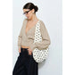 Polka Dot Tote in Black/White