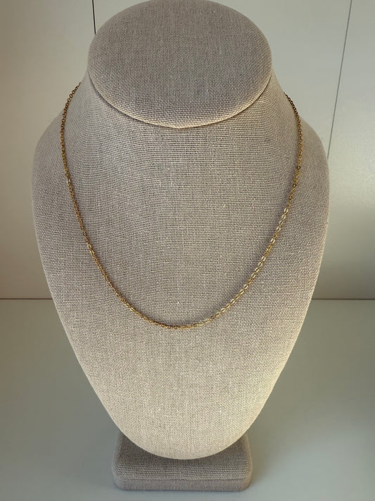 Cable Necklace in Gold