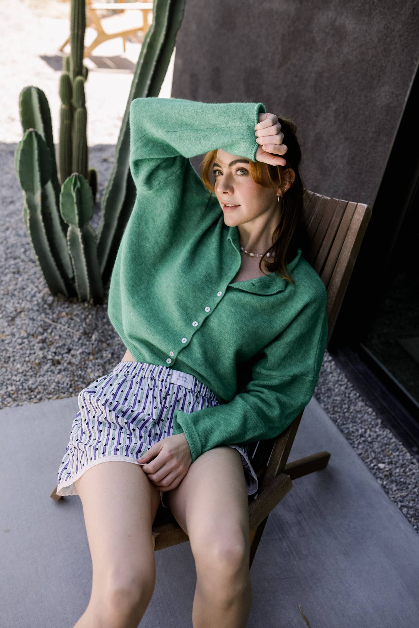 Piper Cardigan in Kelly Green