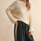 Essential Knit Sweater in Cream