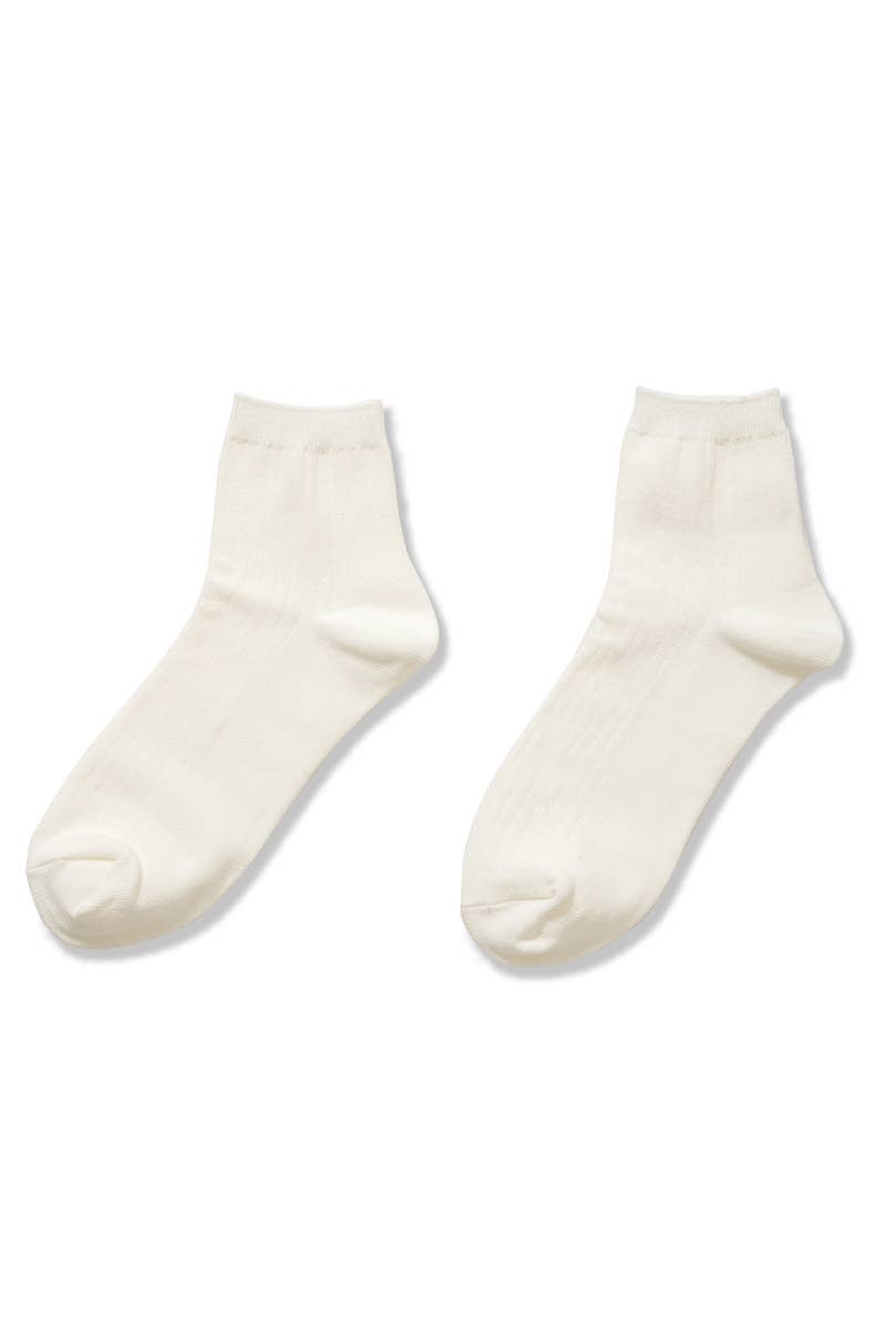 Cotton Crew Socks | Black