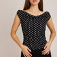 Billie Polka Dot Off Shoulder Top