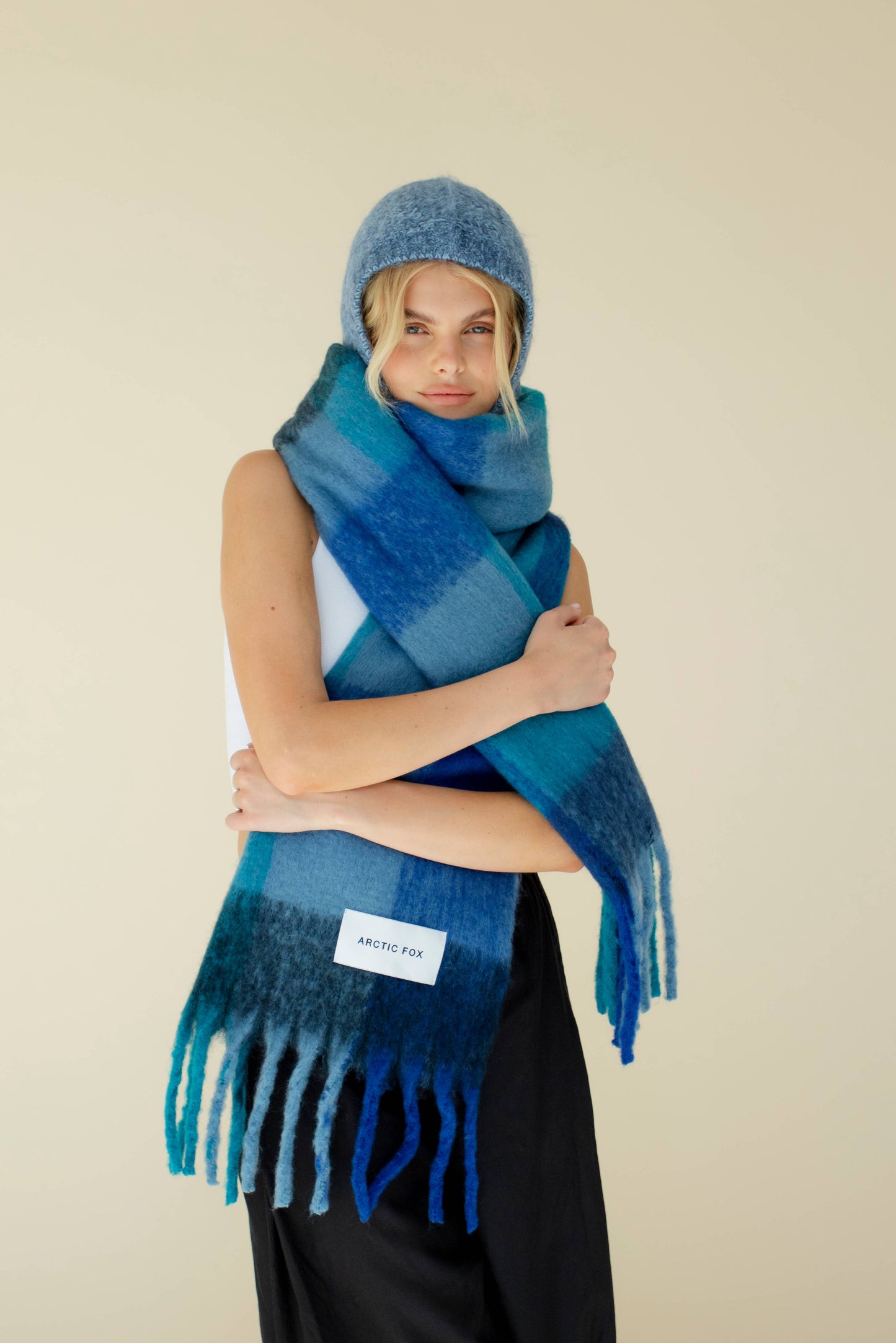 The Reykjavik Scarf in Blue