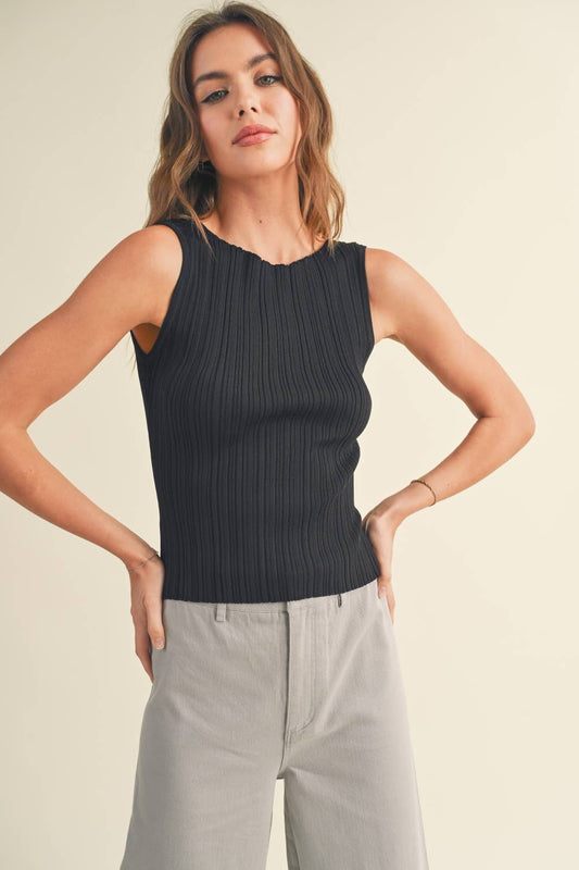 Black Knit Tank