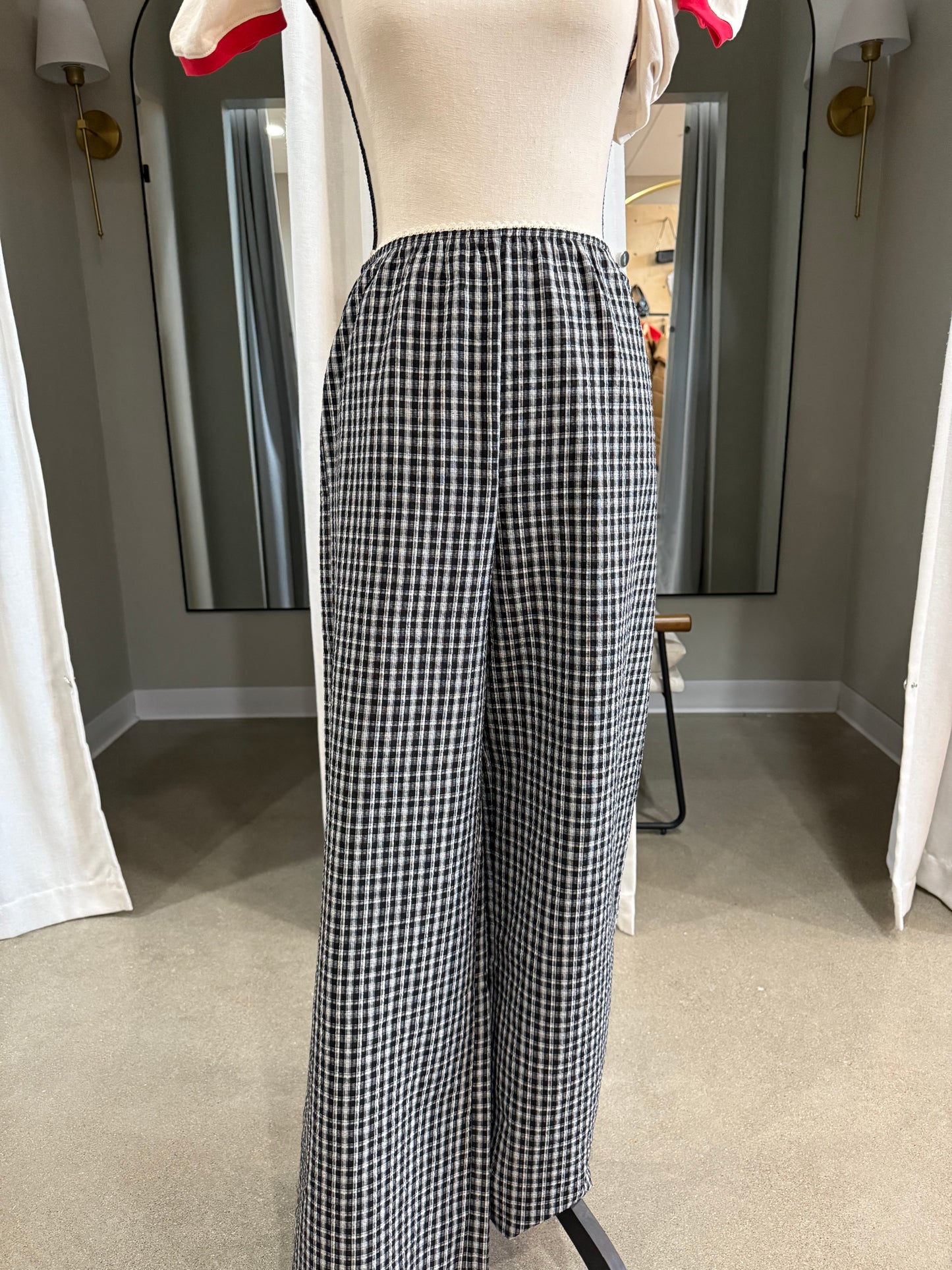 Checker Seersucker Pants