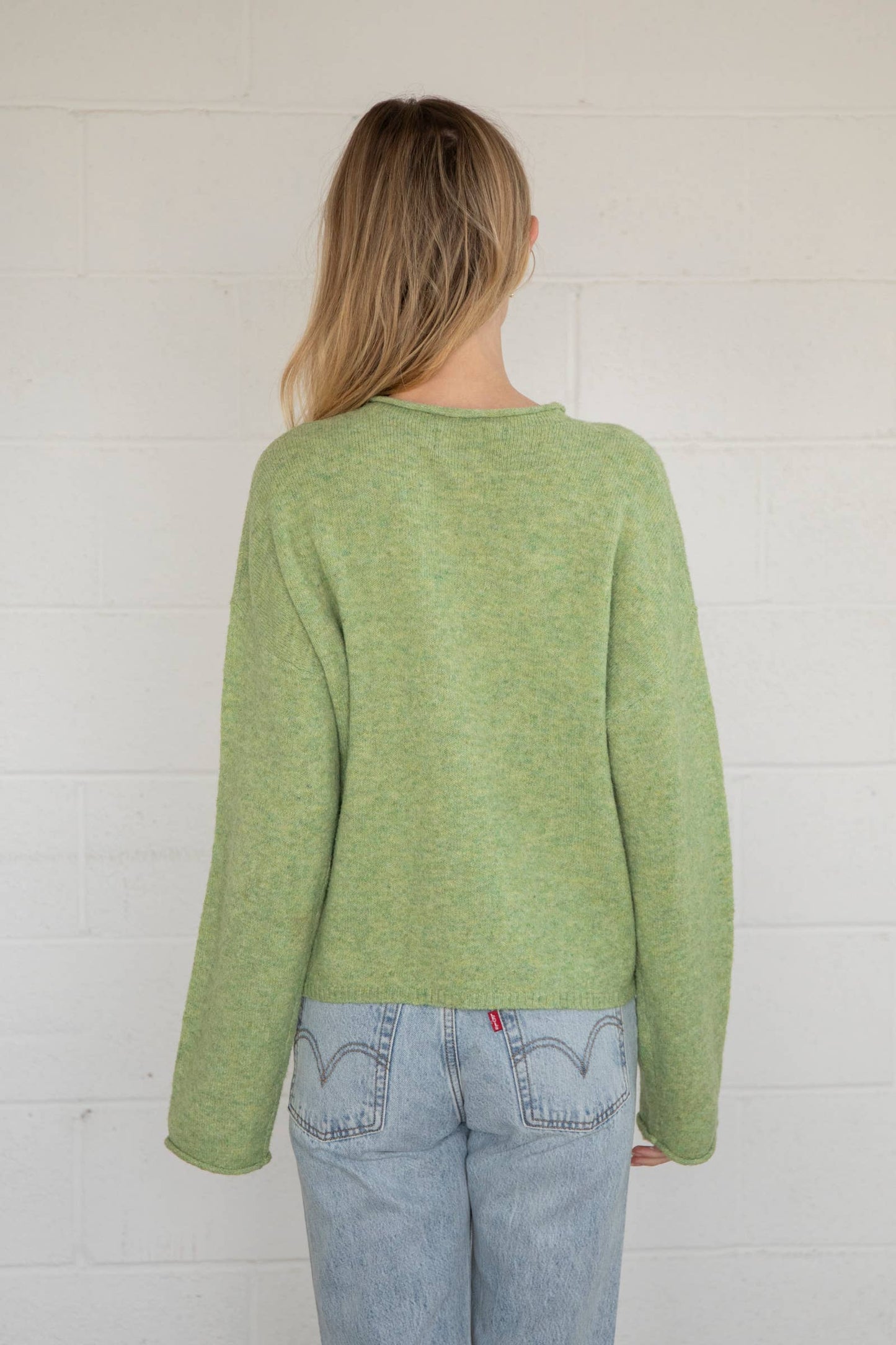 Piper Henley Pullover in Matcha