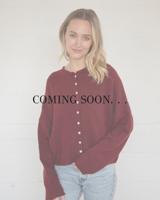 Piper Cardigan in Wine