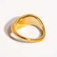 Wavy Band Ring in Gold