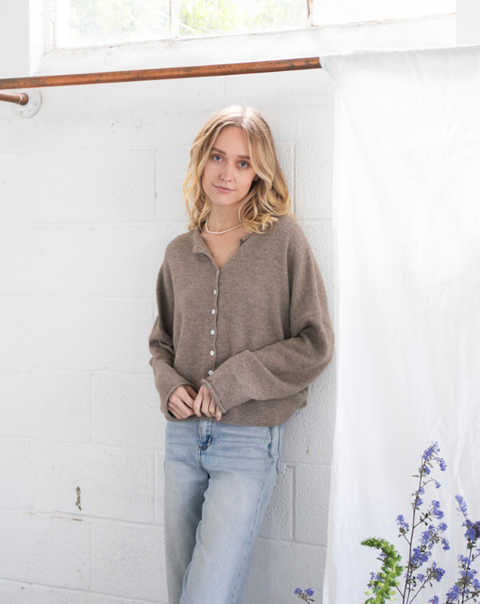 Piper Cardigan in Mocha