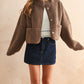 Reversible Suede/Sherpa Jacket