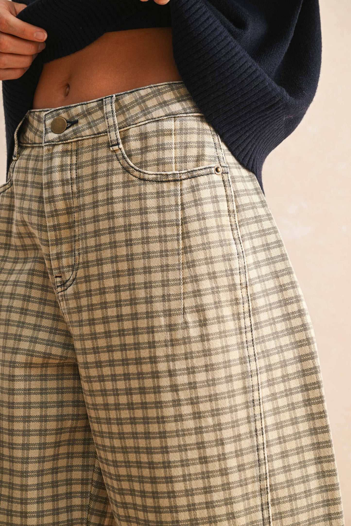 Mini Checker Pants