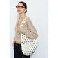 Polka Dot Tote in Black/White