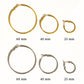 Classic Thin Hoop Earring in Gold 40MM