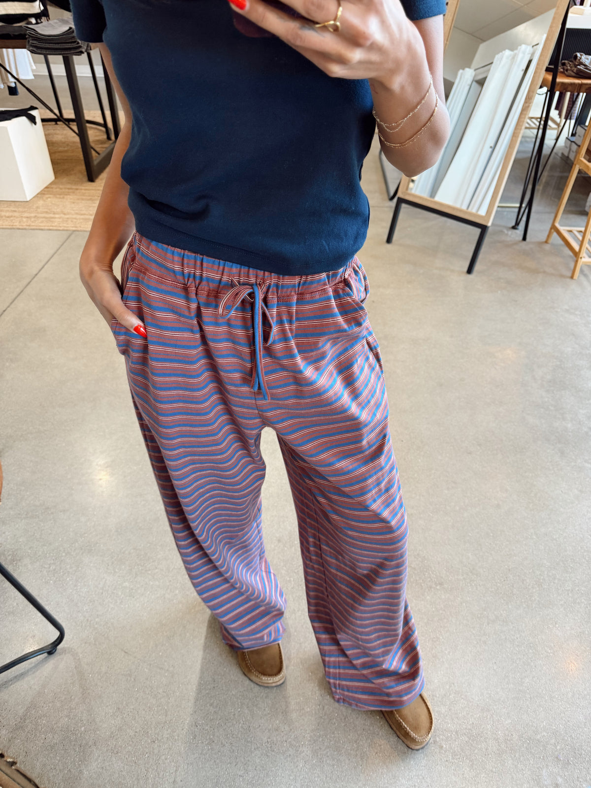 Ruth Stripe Drawstring Pants