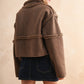 Reversible Suede/Sherpa Jacket