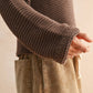 Essential Knit Sweater in Chocolate