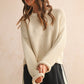 Essential Knit Sweater in Cream