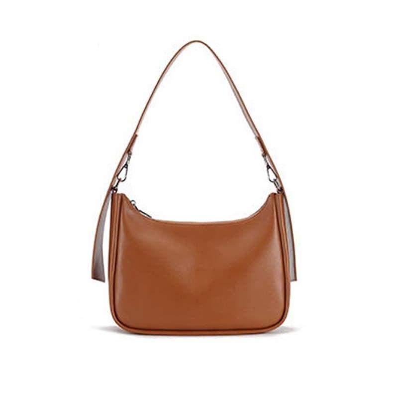 Leather Hobo Bag Camel